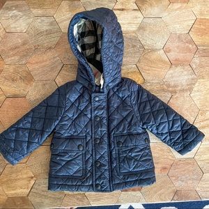 Quilted Navy Kids Jacket